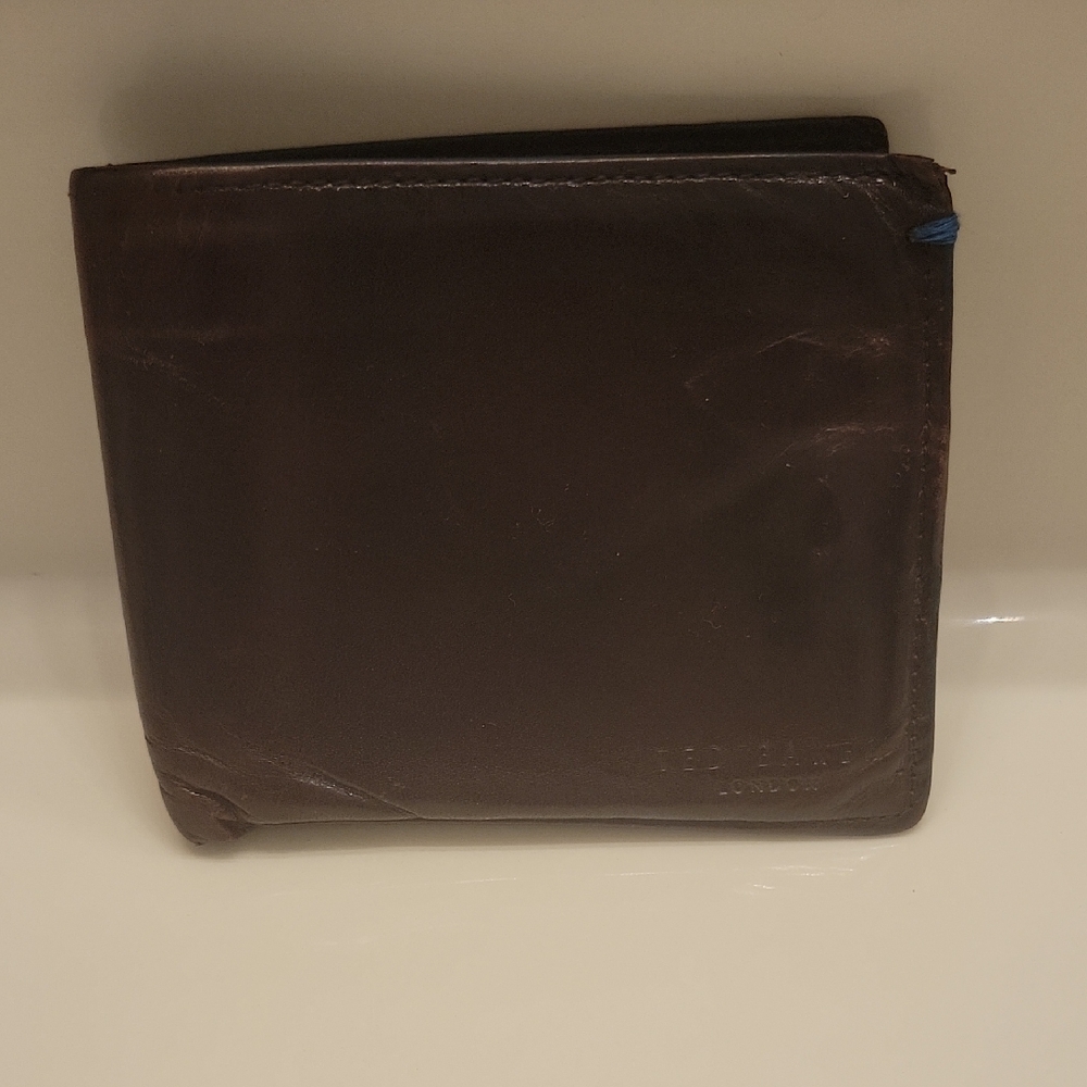 Ted Baker Dark Brown Leather Wallet